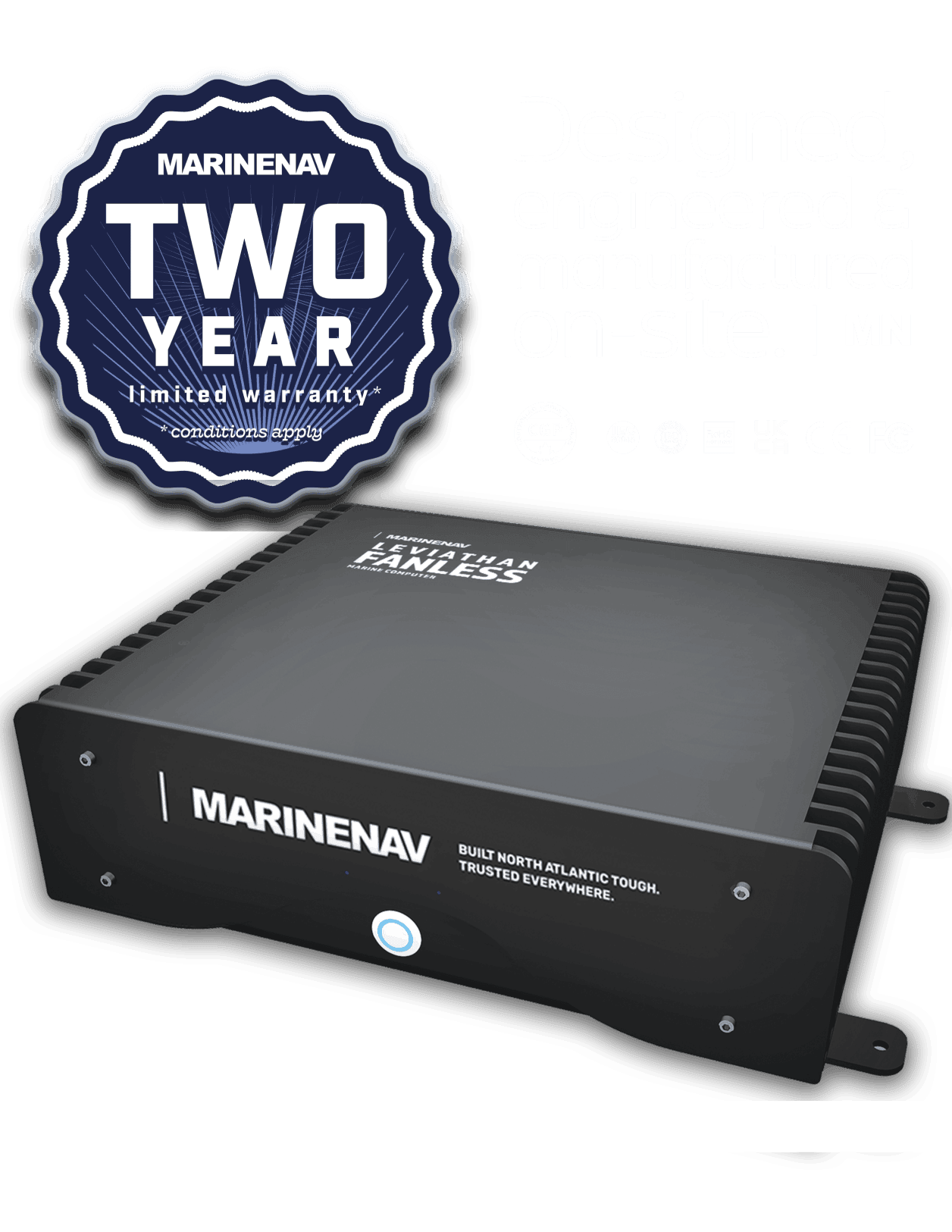 The most reliable marine computer on the market. Leviathan marine computers are covered by an 2-year limited warranty