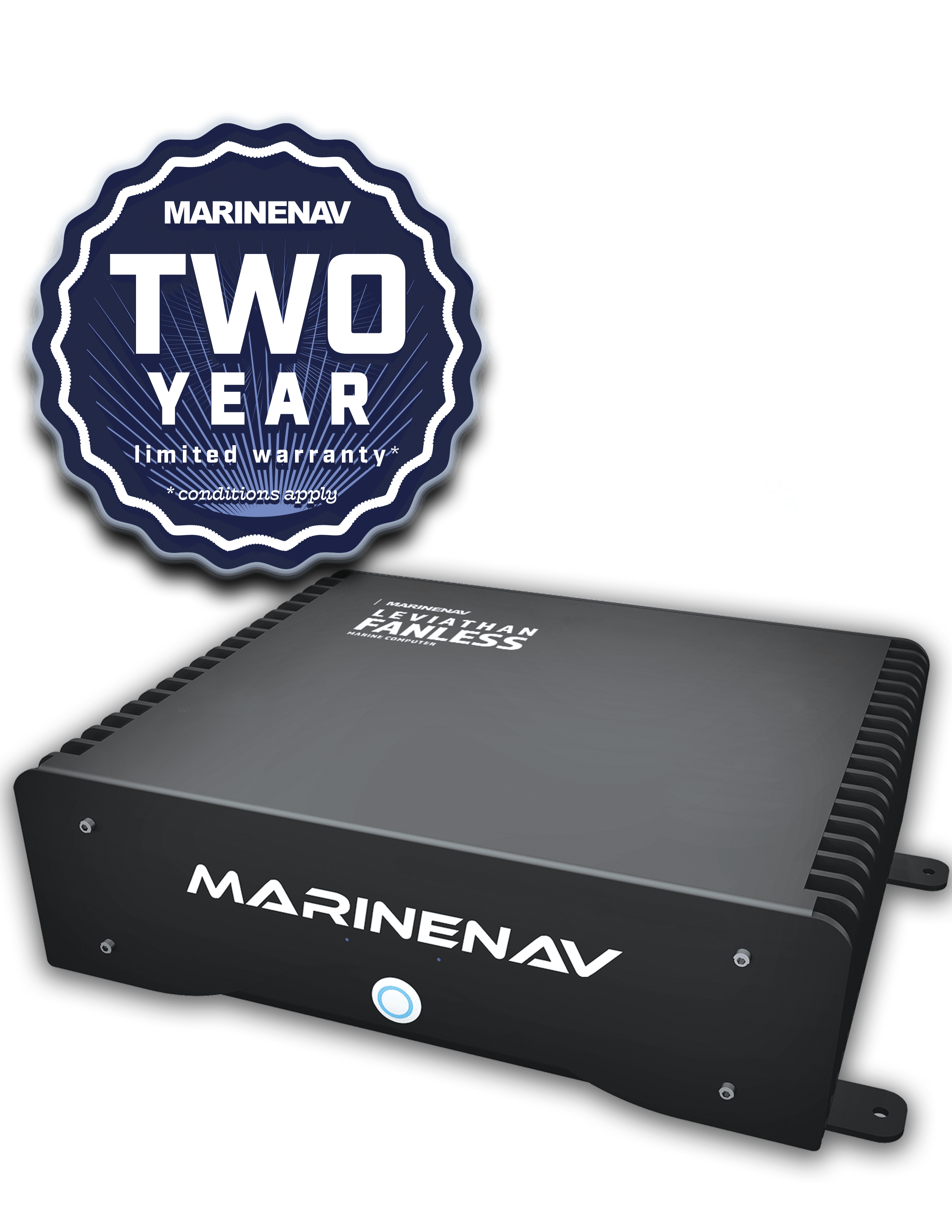 The most reliable marine computer on the market. Leviathan marine computers are covered by an 2-year limited warranty