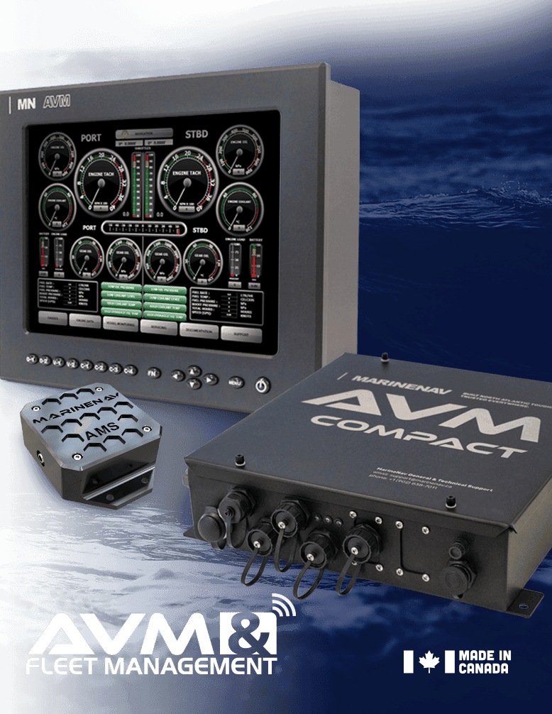Remotely monitor data in real time of any vessel within your fleet with MarineNav's AVM and Fleet Management products and software