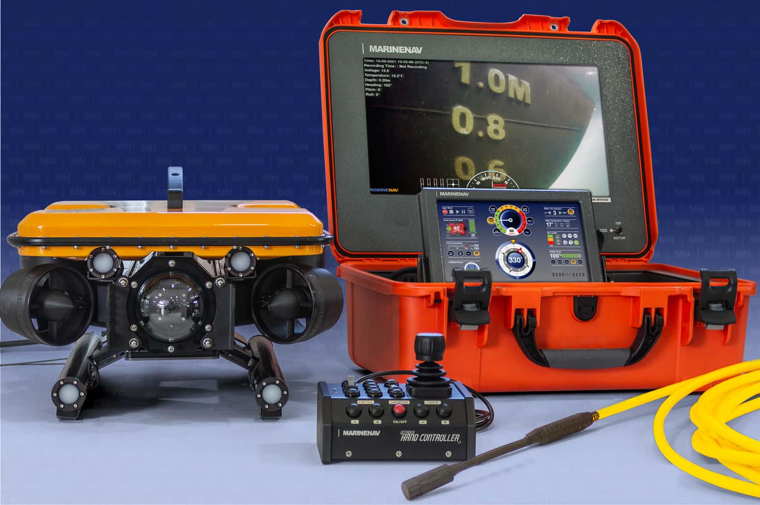 The Oceanus Pro Classic ROV system is easily deployed by a single person and is set up and ready for flights within minutes.
