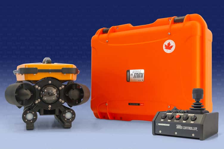 Mission ready ROV systems delivered in IP rated hardshell cases. Connect system in minutes and easily deployed by a single person