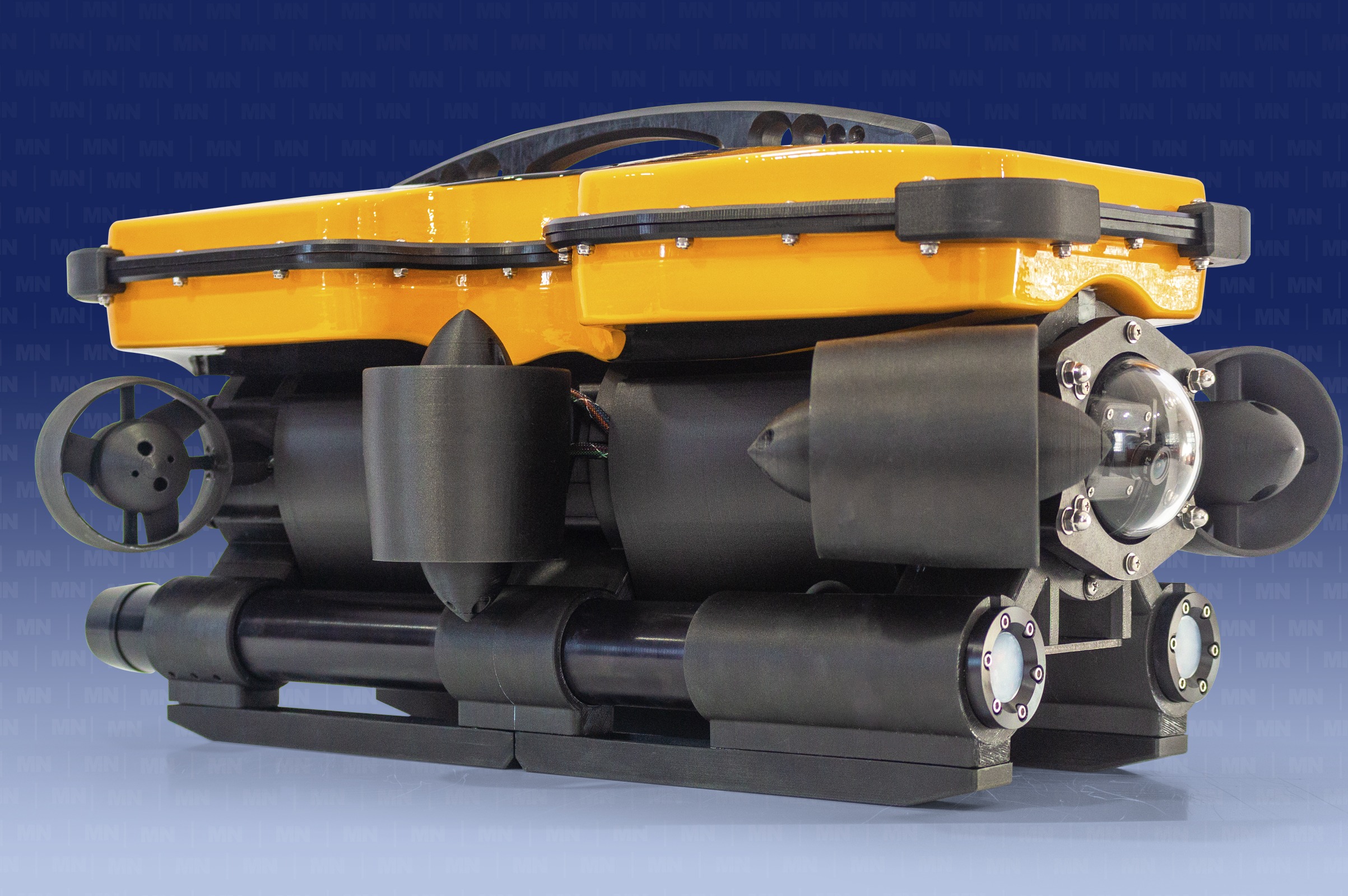 ROV chassis is manufactured from anodized metal. Independently certified