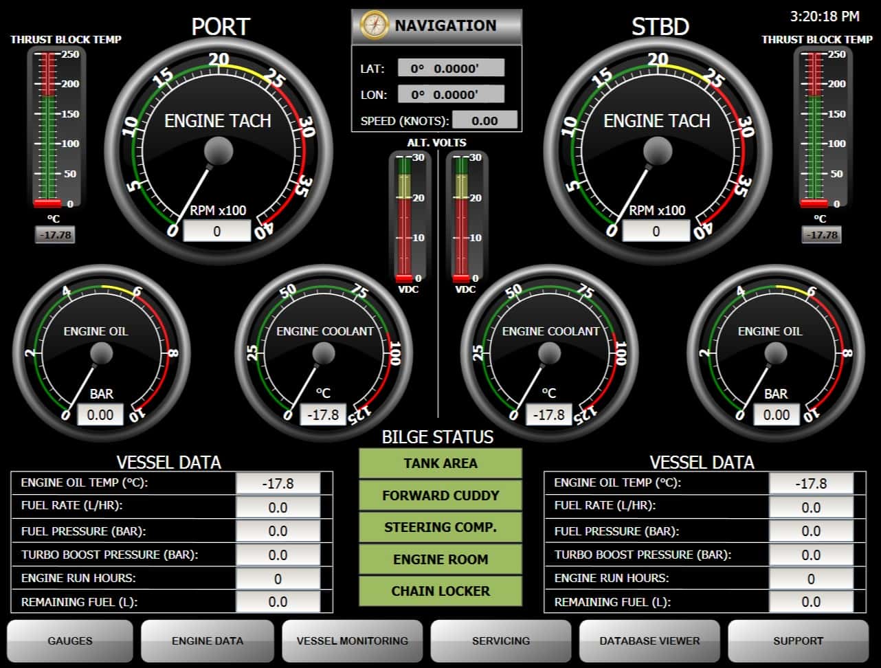 AVM software user interface is easy to read, reducing eye strain